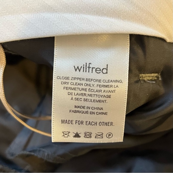 Aritzia Wilfred⎜ORSAY PANT⎜LIGHT GREY HERRINGBONE - Picture 8 of 12